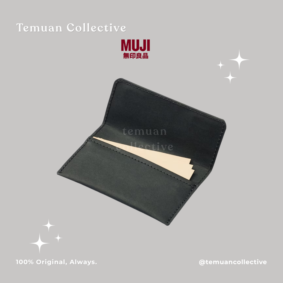 MUJI Jean's Back Patch Business Card Holder