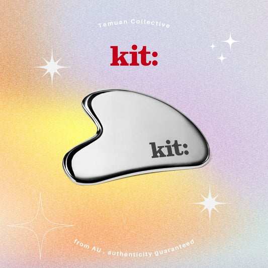 KIT Gua Sha Facial Tool / Stainless GuaSha / All Body Dry Brush / Goodnight Balm / Facial Body Slimming SS Massage Tool