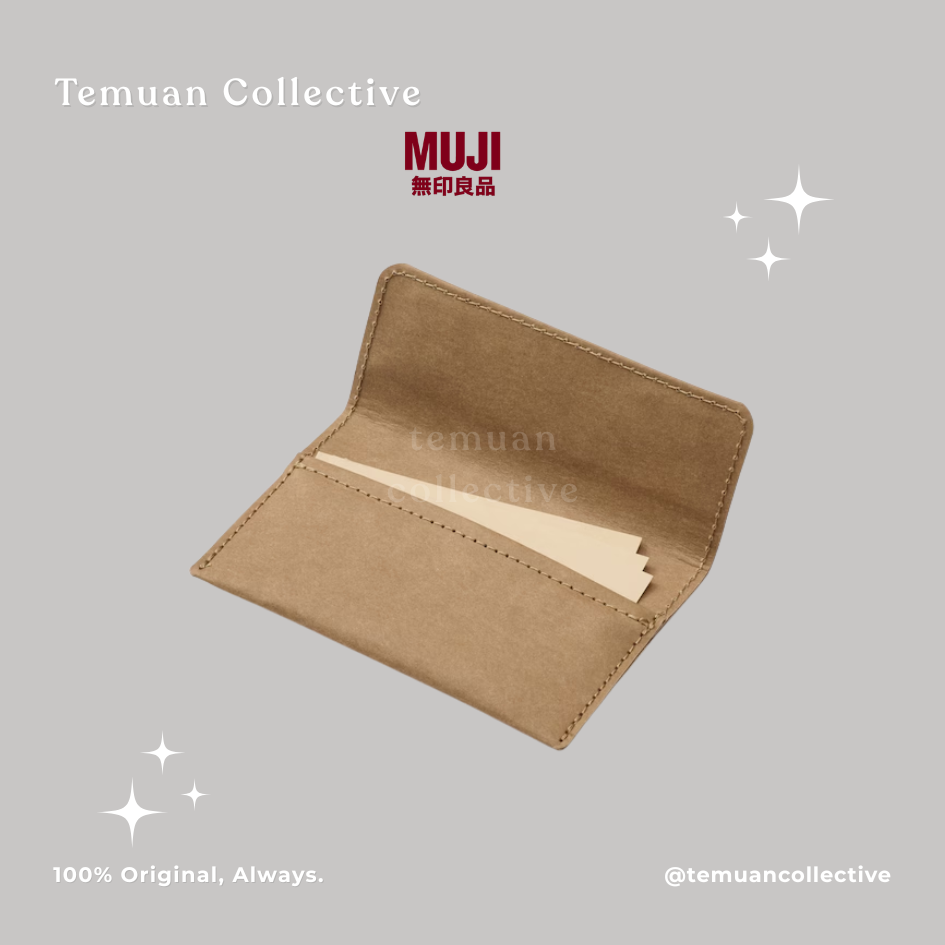 MUJI Jean's Back Patch Business Card Holder