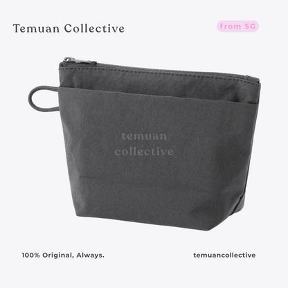 Muji Wrinkled Nylon Gusset Pouch