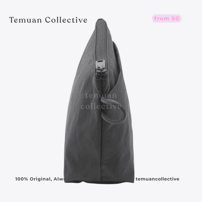 Muji Wrinkled Nylon Gusset Pouch