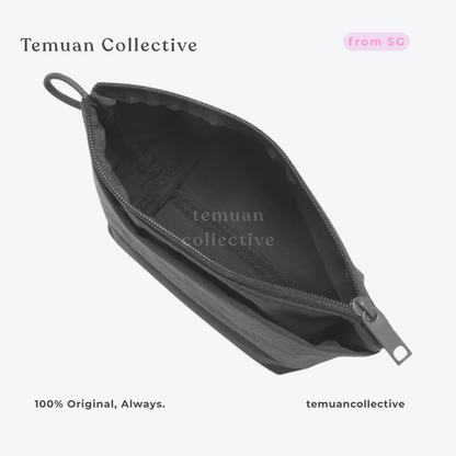 Muji Wrinkled Nylon Gusset Pouch