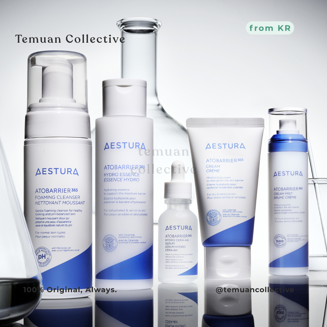 AESTURA Atobarrier 365 Lotion, Hydro Essence, and Hydro Cera-HA Ampoule