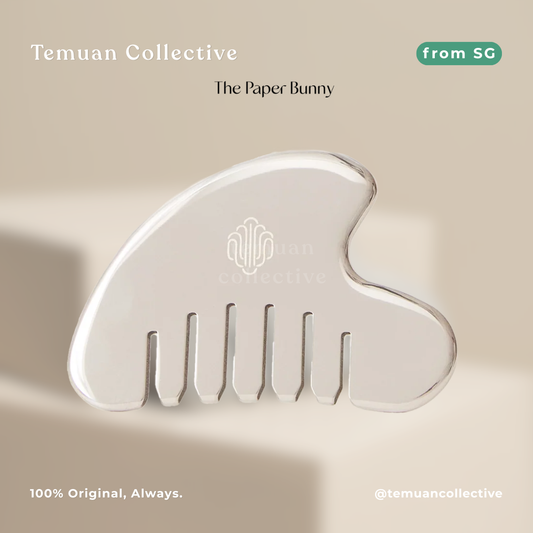 The Paper Bunny Jing Botanics Essential Scalp Gua Sha Comb