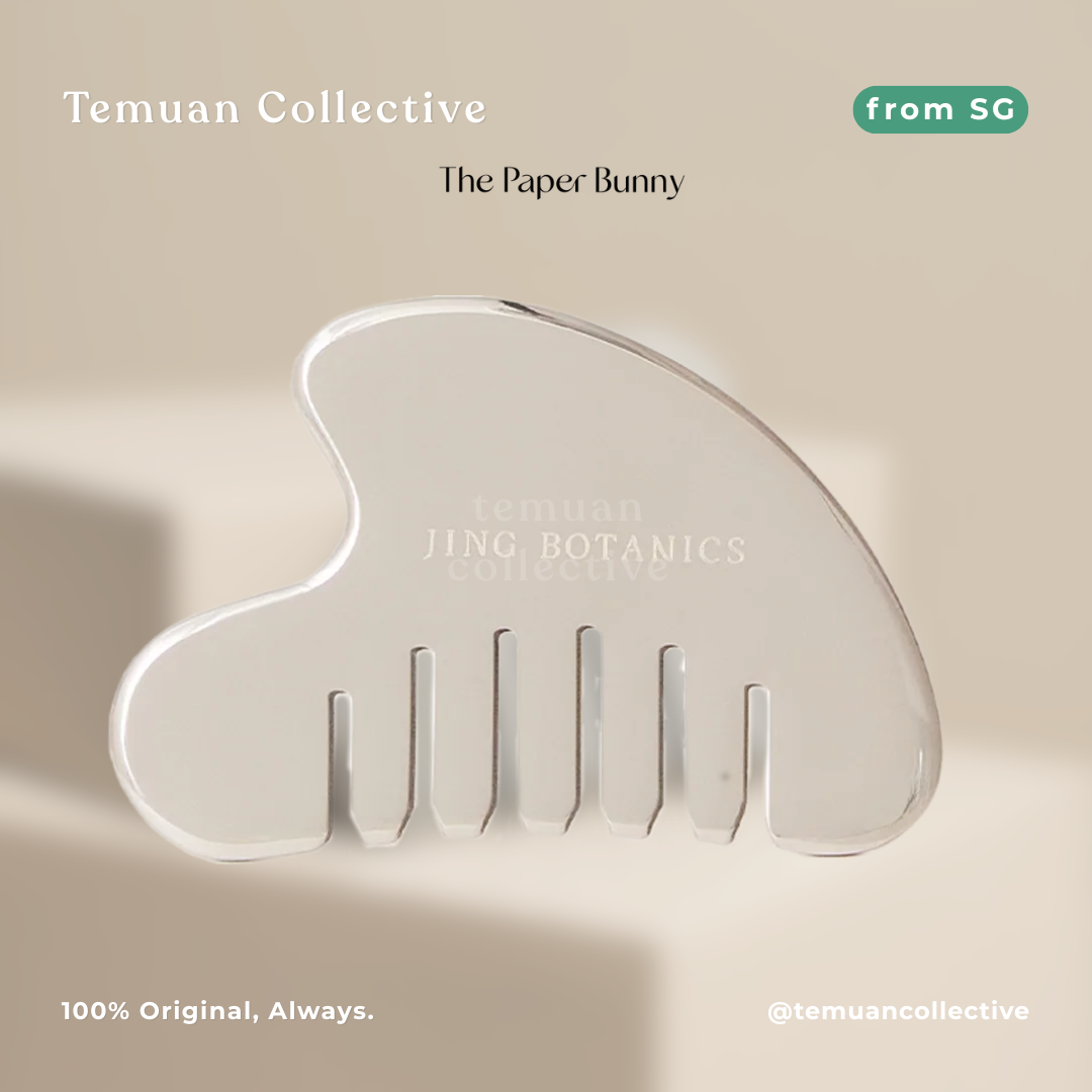 The Paper Bunny Jing Botanics Essential Scalp Gua Sha Comb