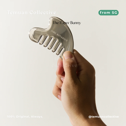 The Paper Bunny Jing Botanics Essential Scalp Gua Sha Comb