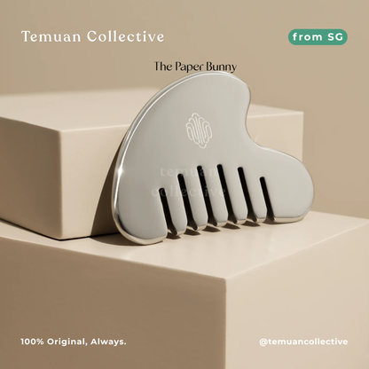 The Paper Bunny Jing Botanics Essential Scalp Gua Sha Comb