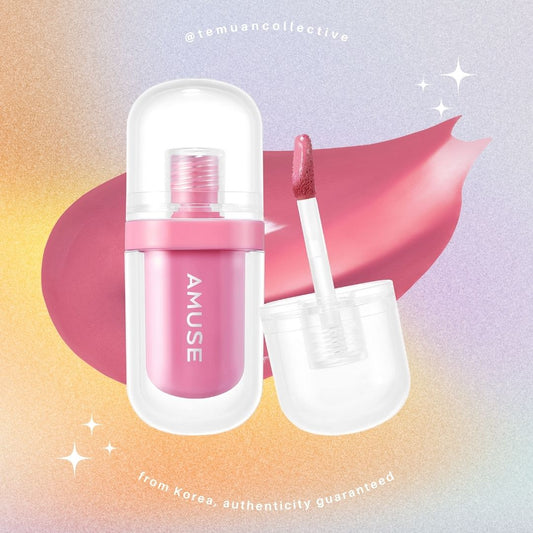 AMUSE Gel Fit Tint 12 Hours Long Lasting Korean Jelly Dewy Lip Stain