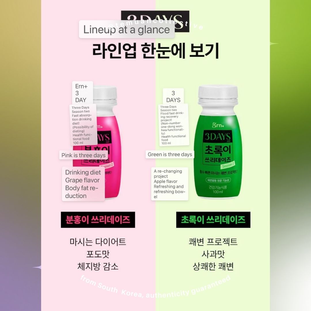 grn+ Green & Pink 3 Days Season 2 Fast Absorbing Refreshing Diet