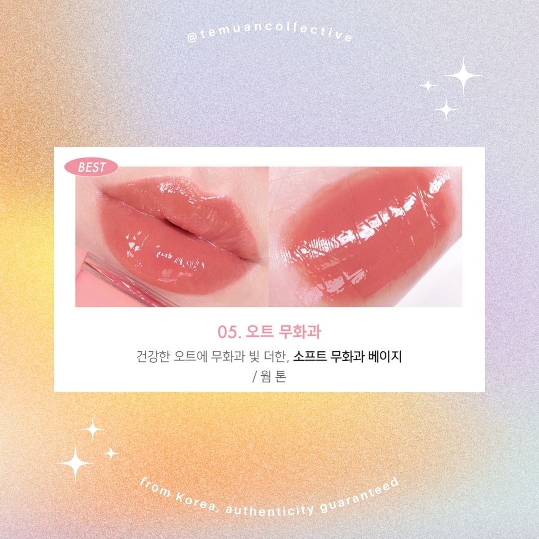 AMUSE Gel Fit Tint 12 Hours Long Lasting Korean Jelly Dewy Lip Stain