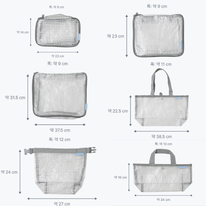Transparent Tote Bag & Pouch Travel