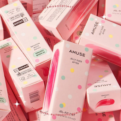 AMUSE Gel Fit Tint 12 Hours Long Lasting Korean Jelly Dewy Lip Stain