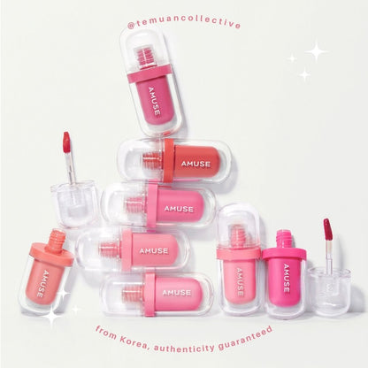 AMUSE Gel Fit Tint 12 Hours Long Lasting Korean Jelly Dewy Lip Stain