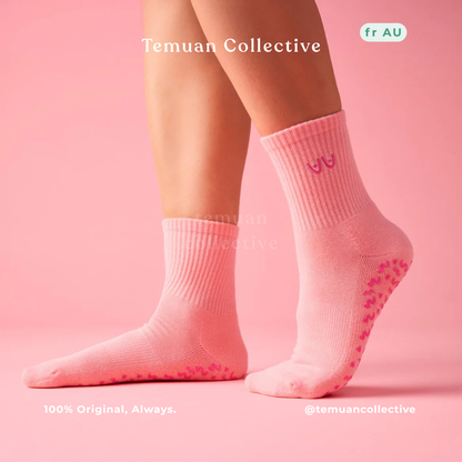 MoveActive Crew Non Slip Grip Pilates Socks