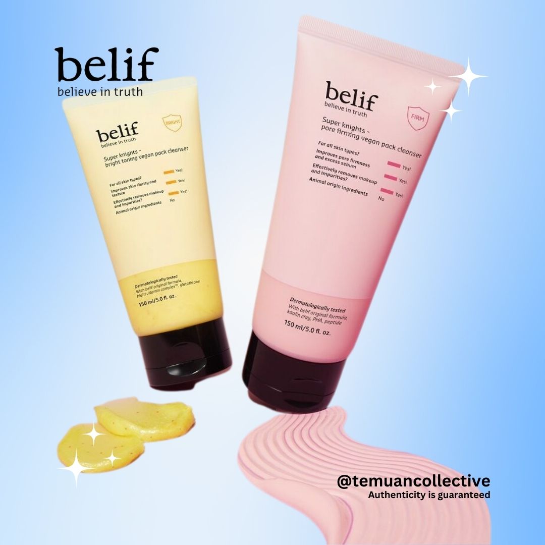 belif Super Knights Pore Tightening & Brightening Toning Vegan Pack Cleanser 150ml