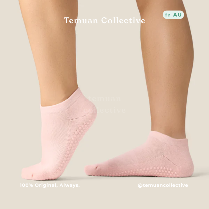 MoveActive Classic Low Rise Grip Pilates Socks