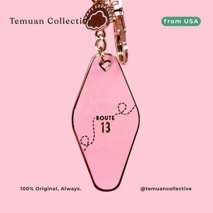 Taylor Swift Getaway Car Motel Keychain