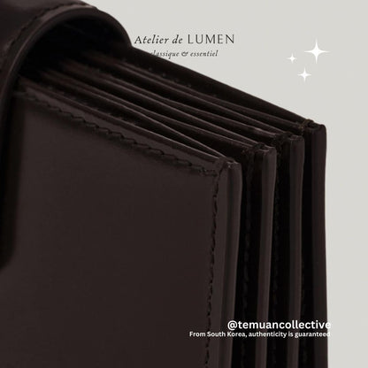 Atelier de Lumen Double Card Holder Accordion Leather Wallet