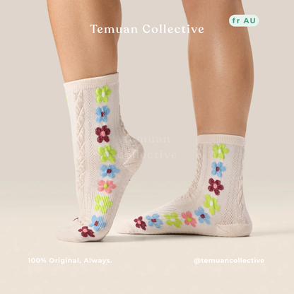 MoveActive Crew Non Slip Grip Pilates Socks