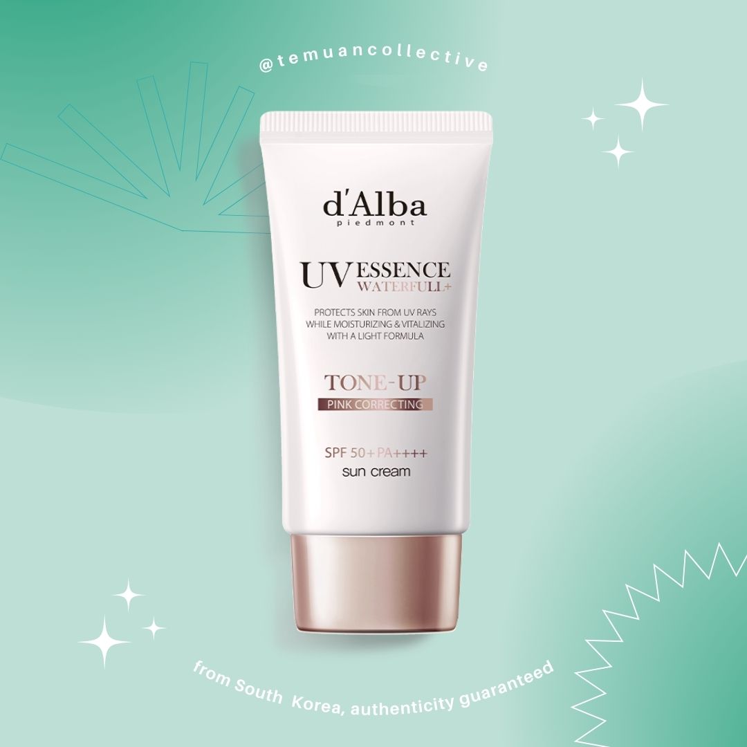 d'Alba UV Essence Waterfull+ Tone Up Pink Correcting Sun Cream 50mL