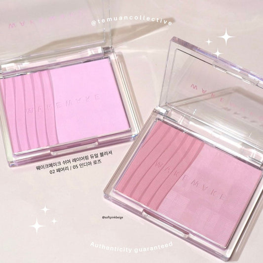 WAKEMAKE Sheer Layering Dual Blusher