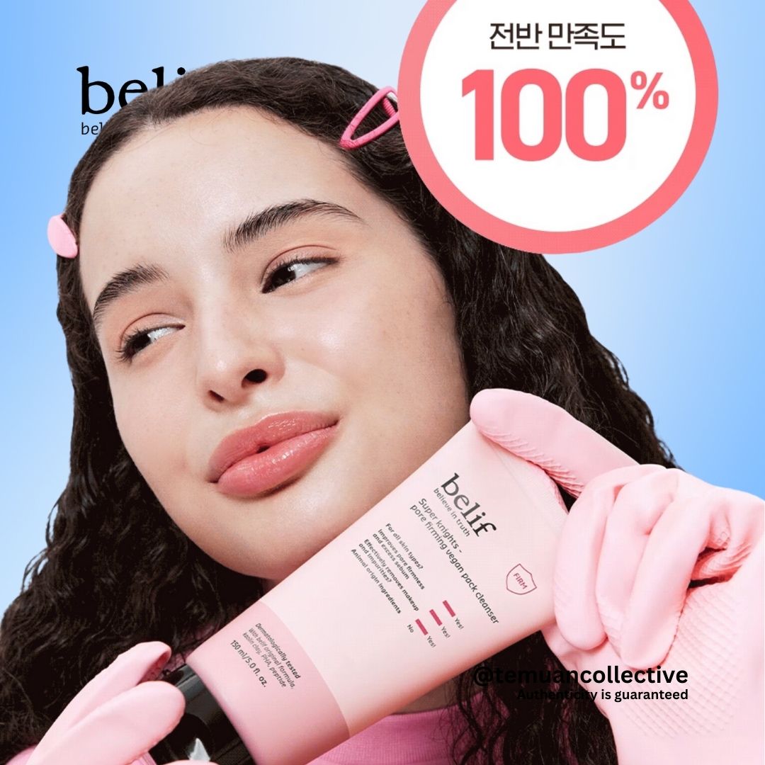 belif Super Knights Pore Tightening & Brightening Toning Vegan Pack Cleanser 150ml