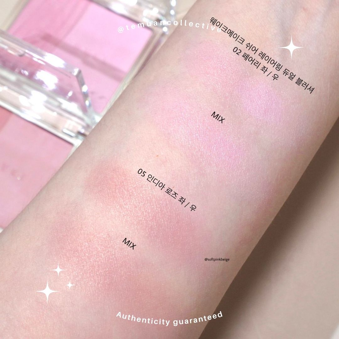 WAKEMAKE Sheer Layering Dual Blusher