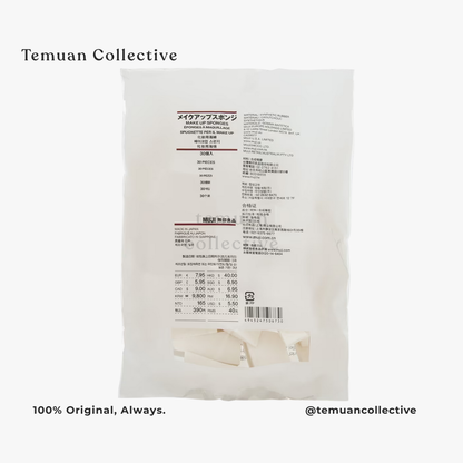 MUJI Makeup Sponges 30 Pieces