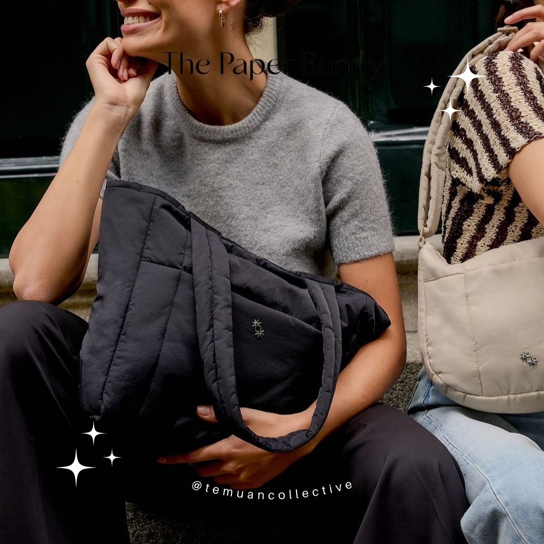 The Paper Bunny Puffer Shopper Bag