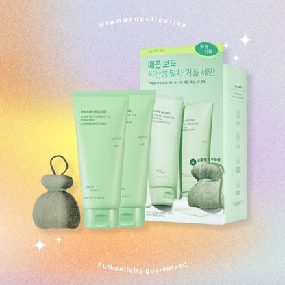 ROUND A'ROUND Comfort Green Tea Purifying Cleansing Foam PH 5,5 - 6,5 200 mL
