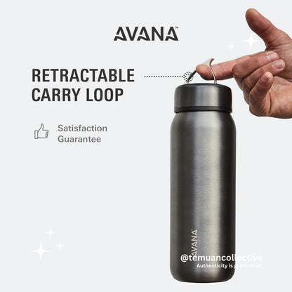 AVANA BECKRIDGE Stainless Steel Double Wall FREESIP Insulated Water Bottle, 32oz (946ml)