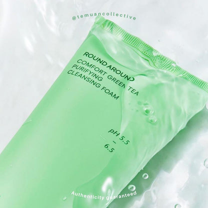ROUND A'ROUND Comfort Green Tea Purifying Cleansing Foam PH 5,5 - 6,5 200 mL