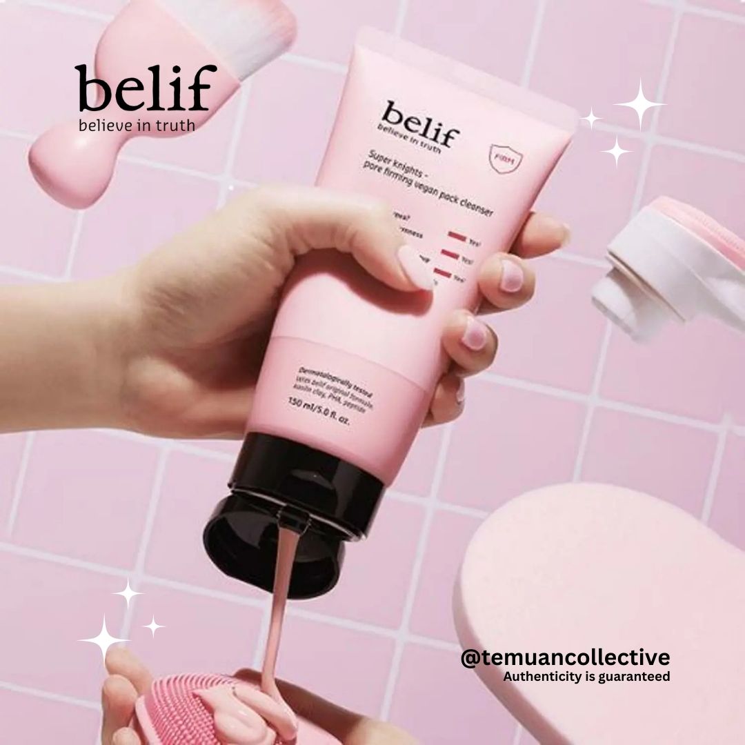 belif Super Knights Pore Tightening & Brightening Toning Vegan Pack Cleanser 150ml