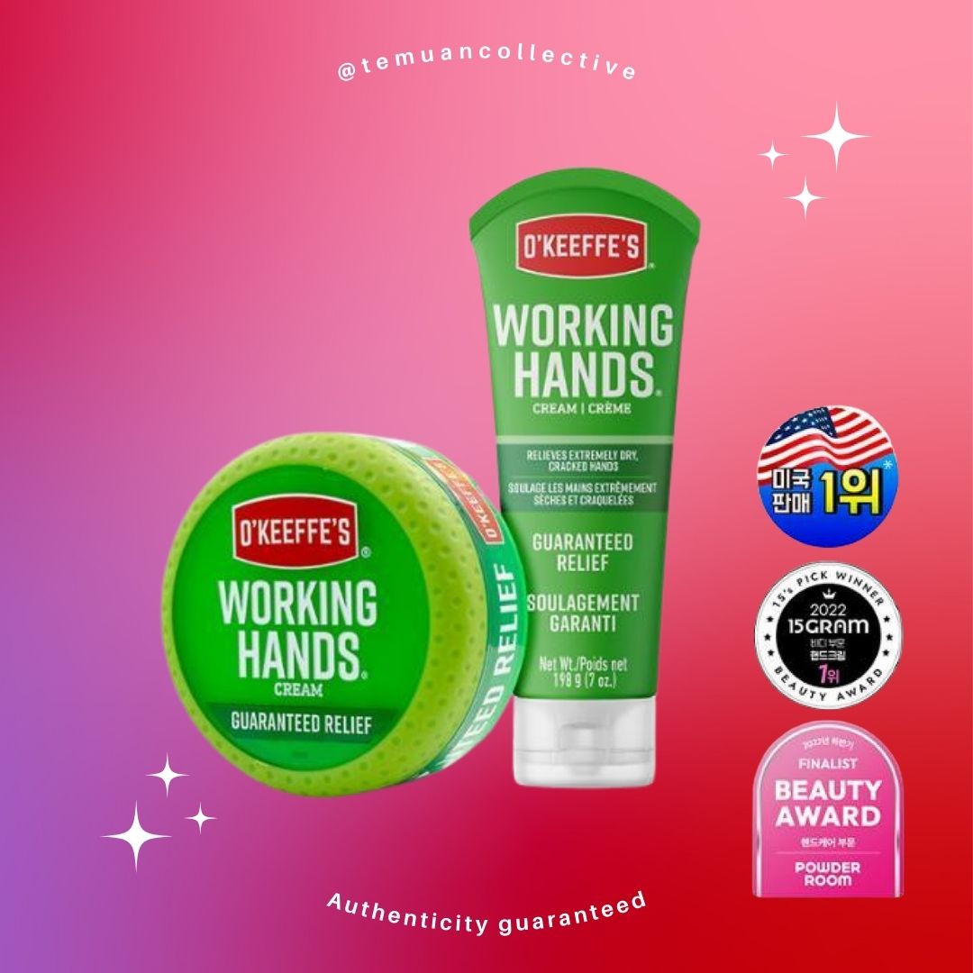 O'Keeffe's Company Working Hands Relief Extremely Dry Cream O Keeffe