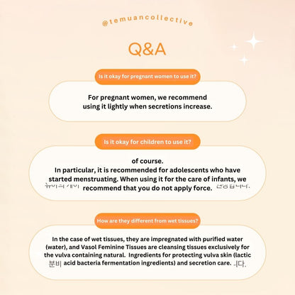 VASOL Inner Balancing Feminine Wipes 15ea Box Set