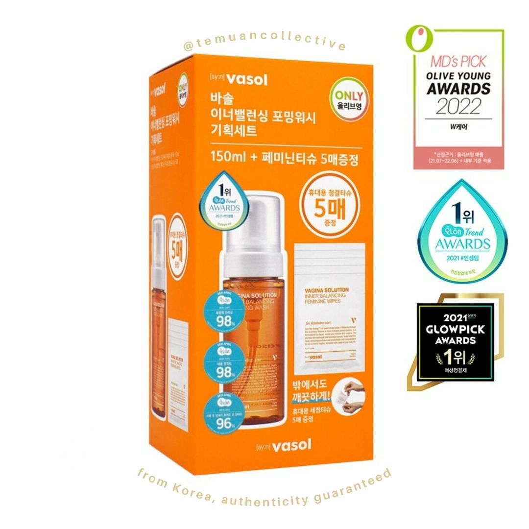 Vasol Inner Balancing Foaming Femine Wash + Refill