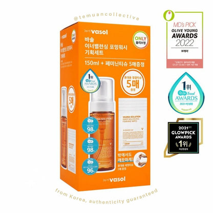 Vasol Inner Balancing Foaming Femine Wash + Refill