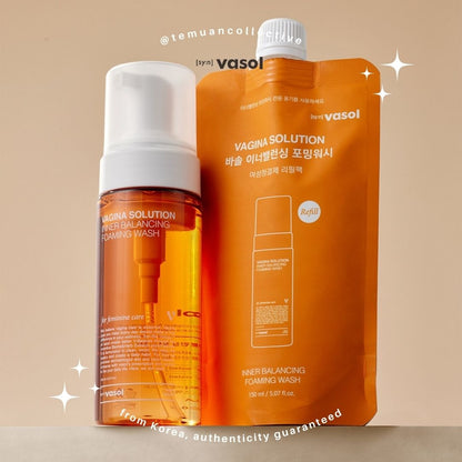Vasol Inner Balancing Foaming Femine Wash + Refill