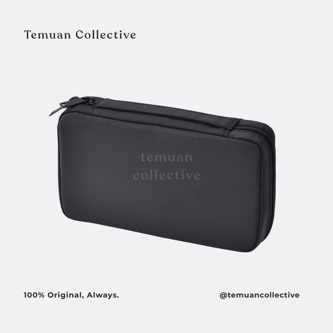 MUJI Pouch Book Type Nylon Flat Pouch