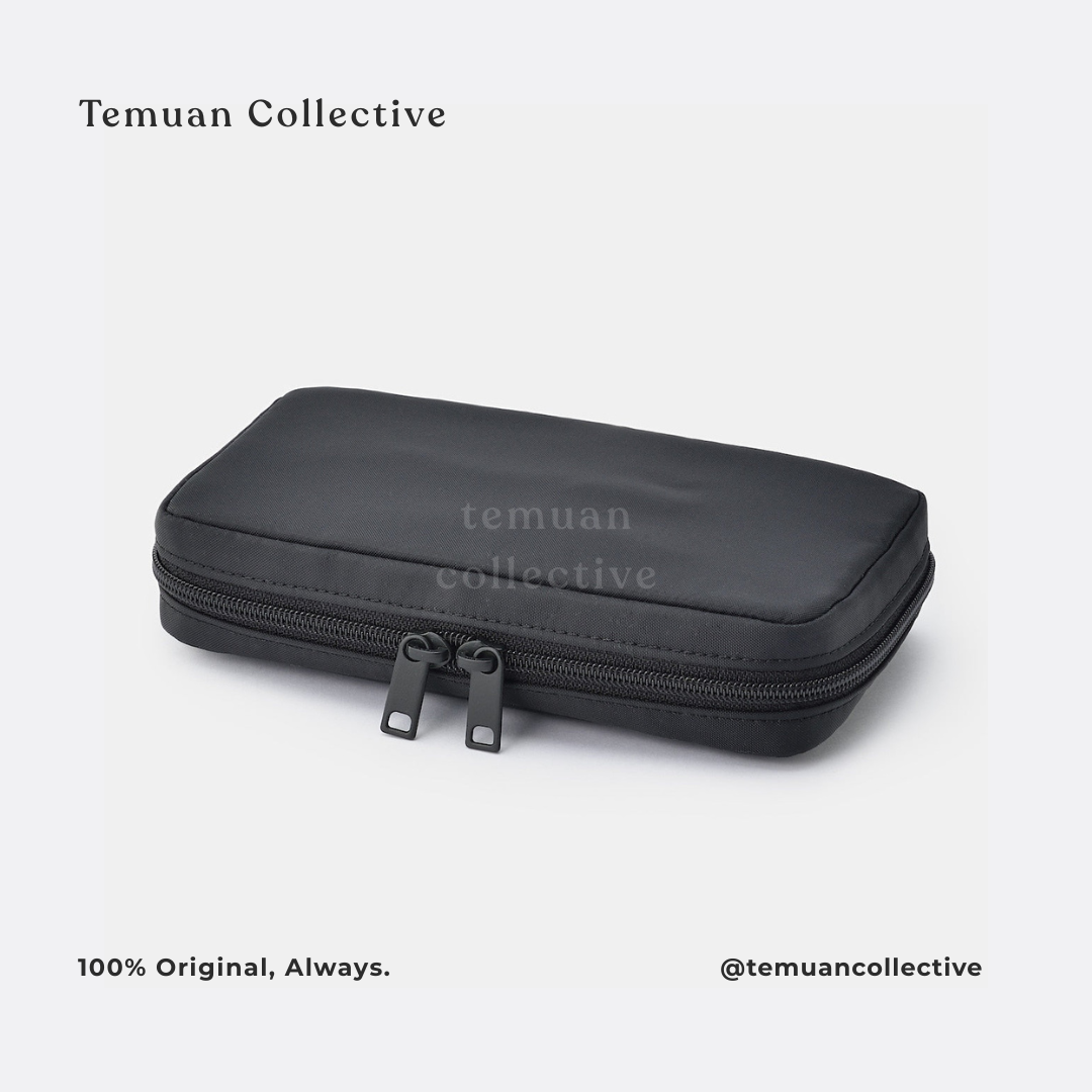 MUJI Pouch Book Type Nylon Flat Pouch