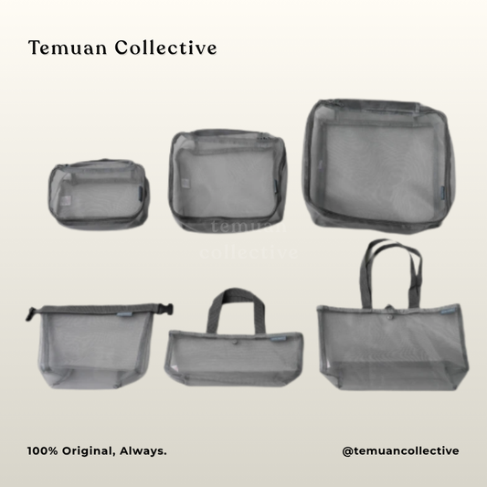 Mesh Tote Bag & Pouch Travel