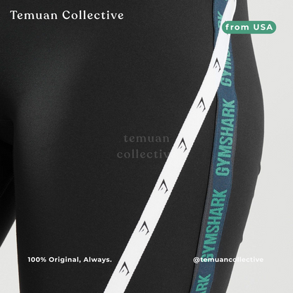 Gymshark Strike Cycling Shorts Black Dragon Pink Alpine Green