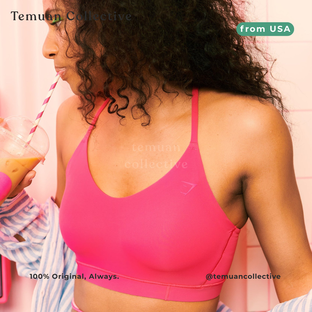 Gymshark Studio Sports Bra Hibiscus Pink