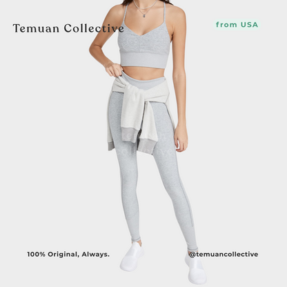 Alo Yoga Alosoft Lavish Bra Zinc Heather