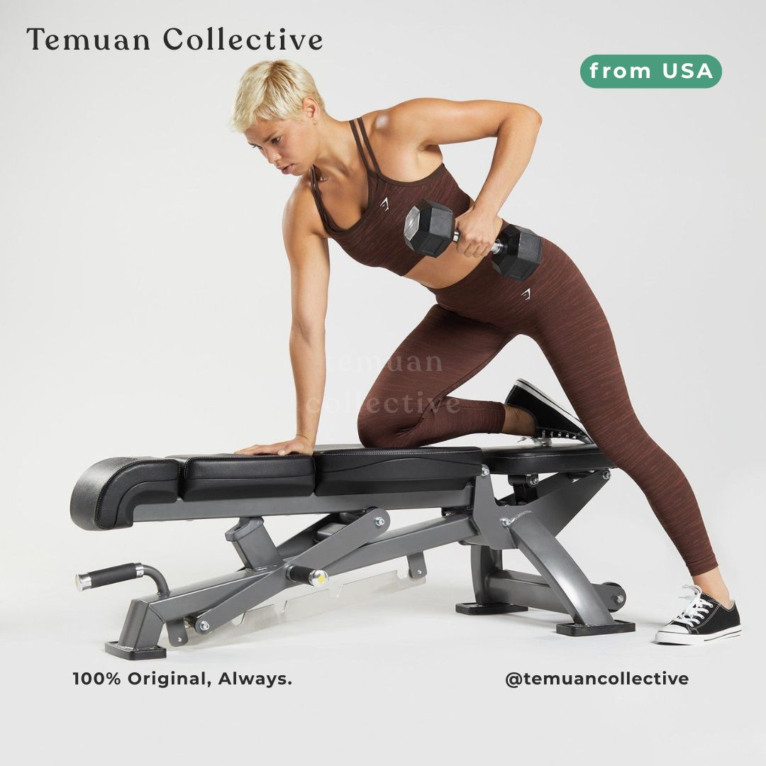 Gymshark Adapt Marl Seamless Sports Bra Brown Cherry Brown