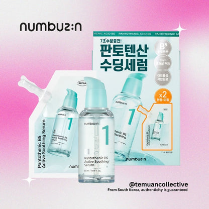 numbuzin Pantothenic B5 Active Soothing Serum 50ml + Refill