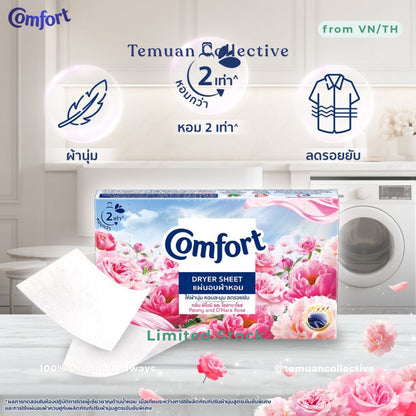 COMFORT Peony and Ohara Rose Dryer Sheets 40 Pieces