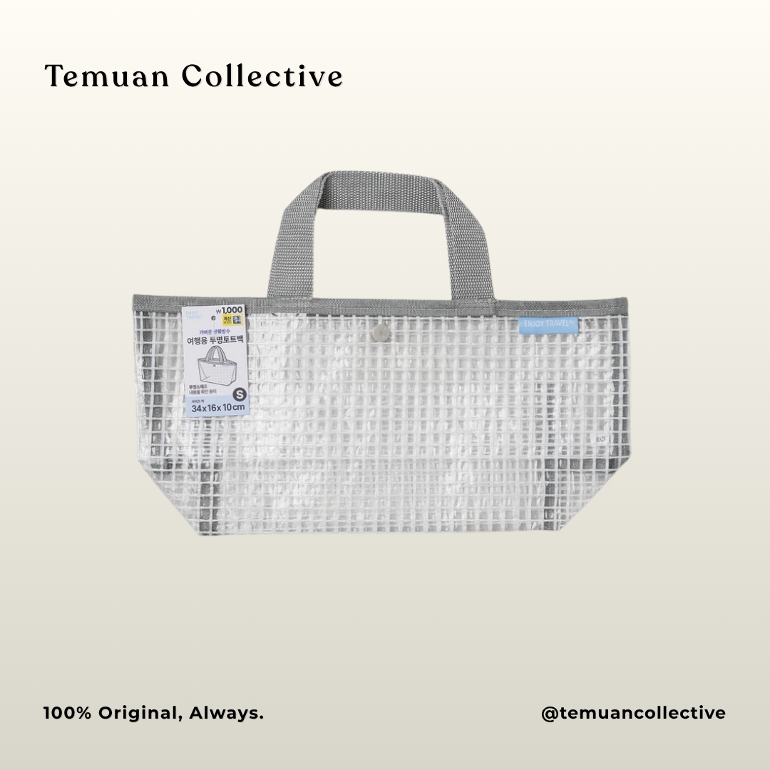 Transparent Tote Bag & Pouch Travel