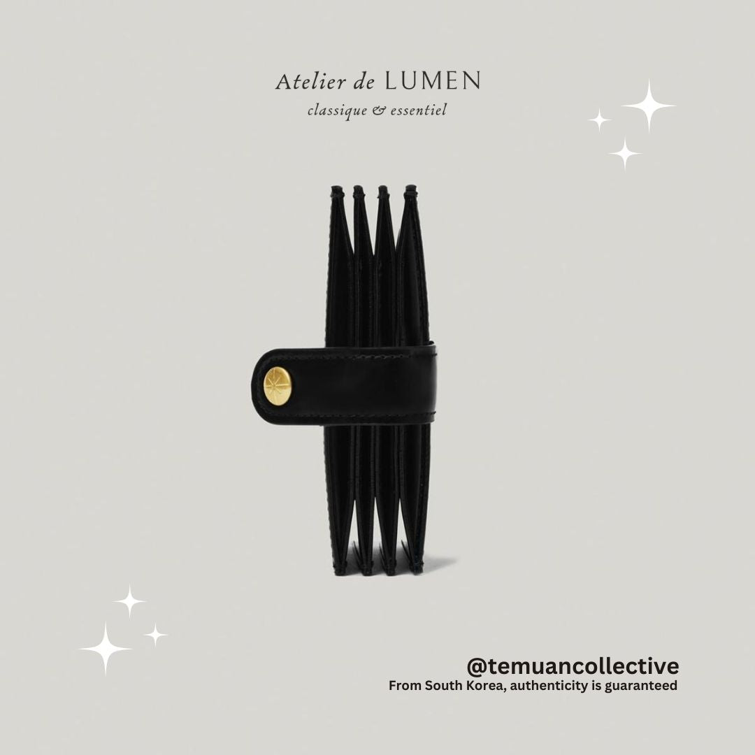 Atelier de Lumen Double Card Holder Accordion Leather Wallet