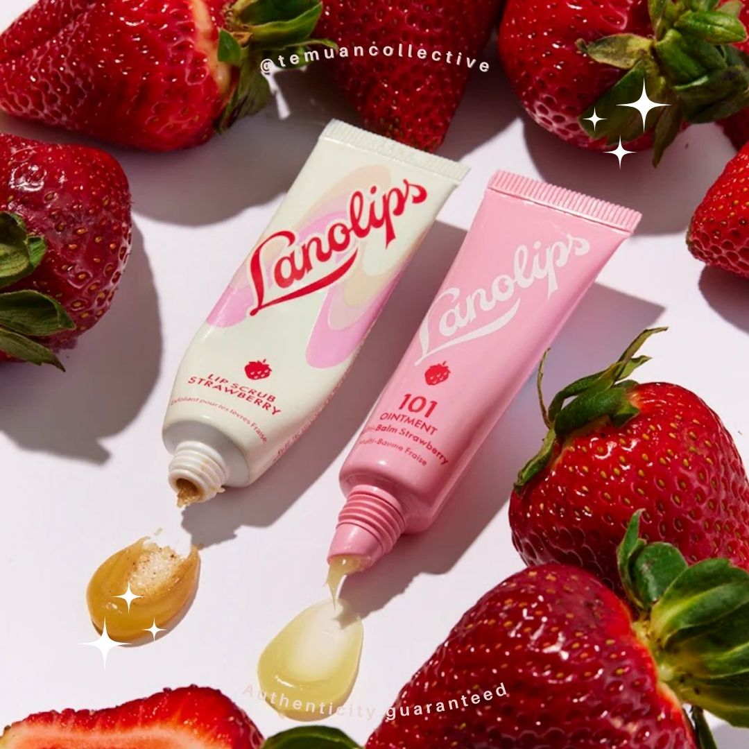 Lanolips 101 Ointment Strawberry & Phone Lip Balm Holder 10g